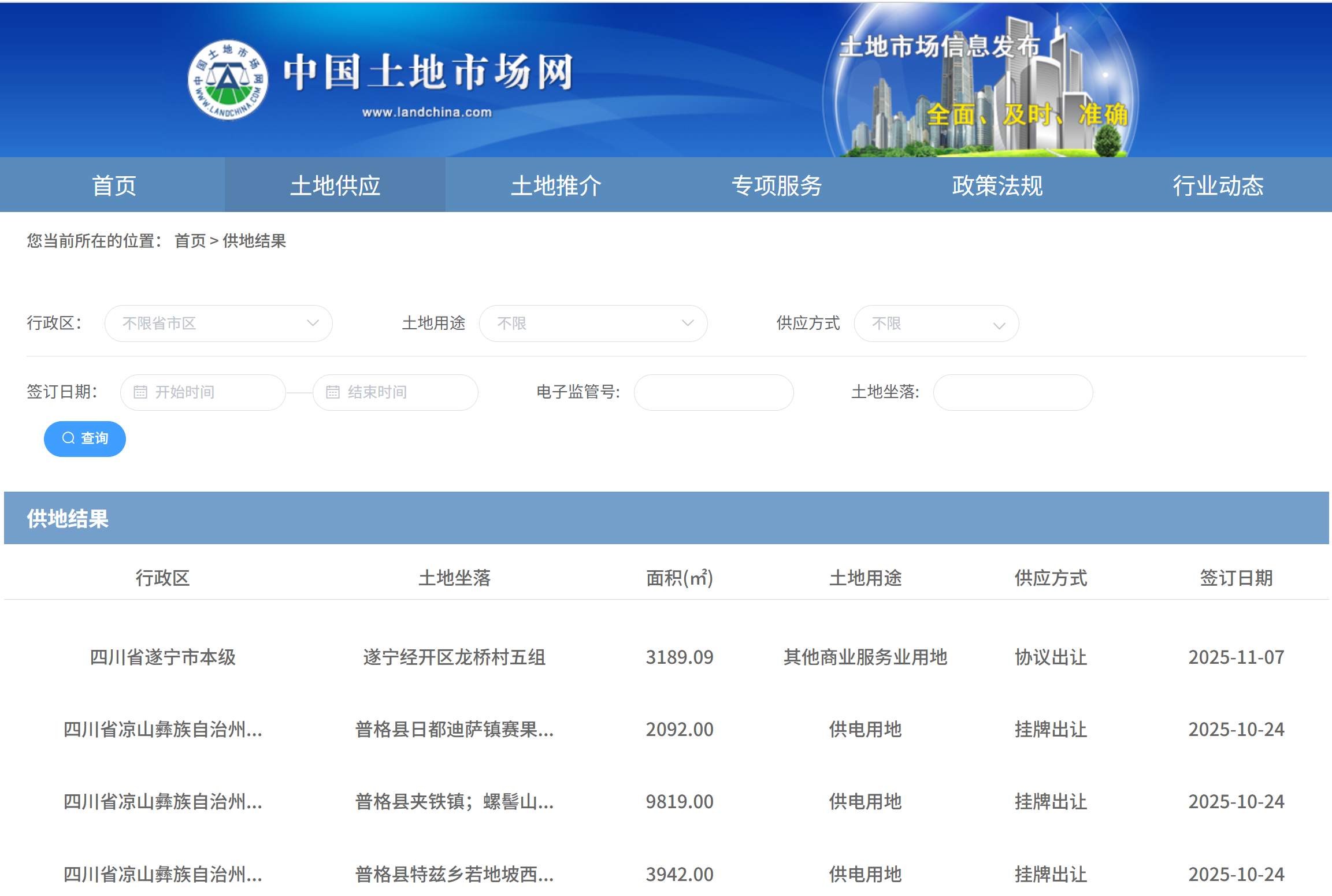 中国土地市场网